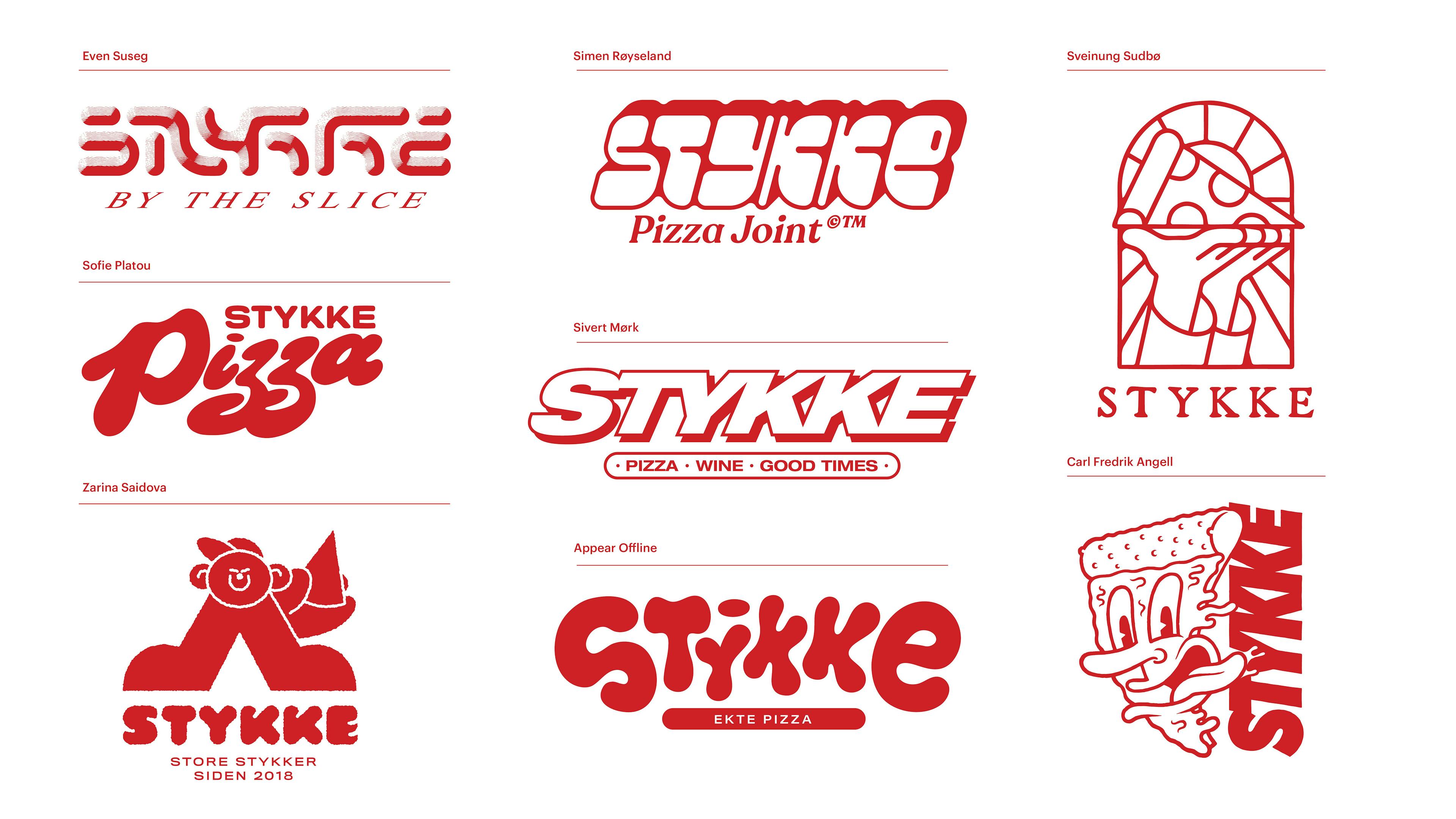 Graphics for Stykke Pizza